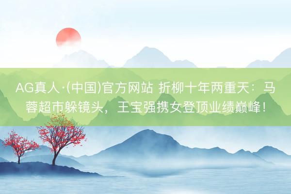 AG真人·(中国)官方网站 折柳十年两重天：马蓉超市躲镜头，王宝强携女登顶业绩巅峰！